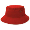 Red White Sandwich Brim Bucket Hats